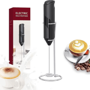 Spumant electric pentru lapte, reincarcabil, cu suport