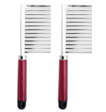 1 + 1 GRATIS - Feliator ondulat cu lama din inox pentru feliat legume