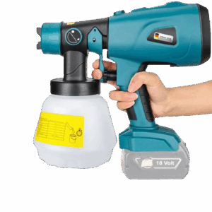 Pistol de Vopsit cu Acumulator, 200W, Rezervor 1000ml, 3 Tipuri Pulverizare, Usor de Curatat, 2 acumulatori