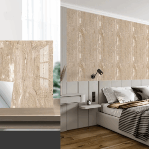 Set 10 x placi autoadezive pentru perete tip marmura, impermeabila, 60x60 cm, Marmura Japoneza