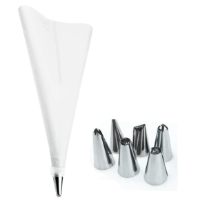 Set duze si pos pentru glazura,6 forme,alb