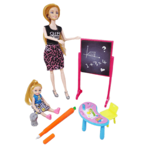 Set papusa Hayley profesoara + accesorii, Plastic/cauciuc, Multicolor, Muzicala