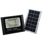 Proiector LED exterior de 100W cu panou solar, telecomanda cu functii multiple