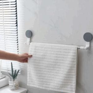 Suport pentru prosopul pentru baie sau bucatarie, fixare cu ventuze