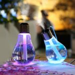 Umidificator cu ultrasunete 400ml, LED 7 culori Smartmall