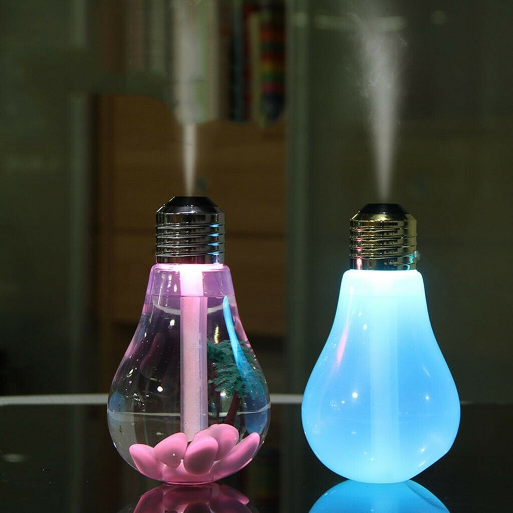 Umidificator cu ultrasunete 400ml, LED 7 culori Smartmall - imagine 5