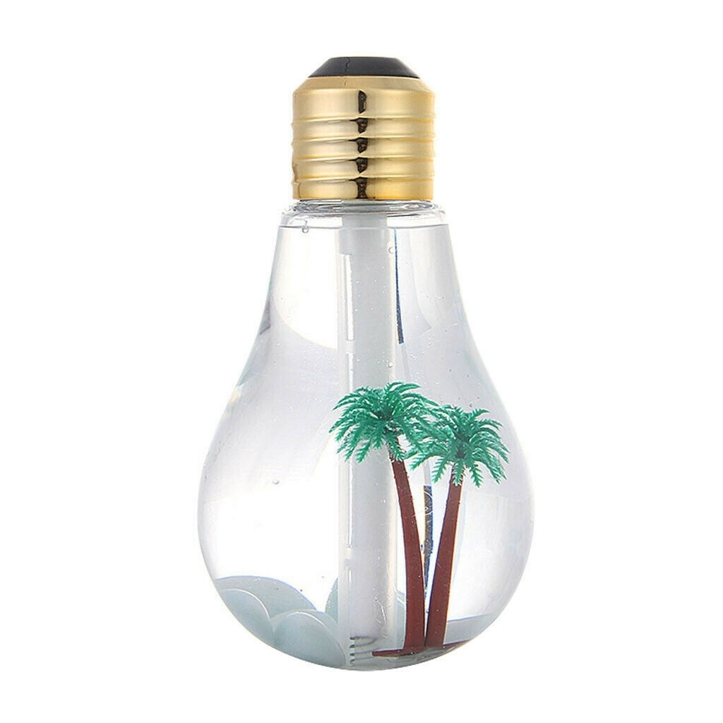 Umidificator cu ultrasunete 400ml, LED 7 culori Smartmall - imagine 2