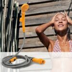 Set Dus Auto Electric Portabil 12V, Cablu 5m si Furtun 2m - Ideal pentru Camping si Calatorii