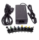 Incarcator universal pentru laptop, 96W, Tensiune reglabila 12-24 V, Cu 7 conectori de tip 12-24V, Negru
