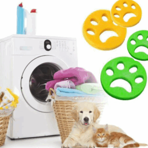 Set 2x dispozitive pentru colectarea parului din masina de spalat, refolosibile