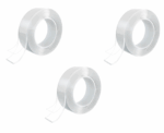 Set 3 benzi dublu adezive puternice, nanotape , 3 metri lungime cu 2.5 cm latime