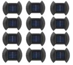 Pachet Promo: 12 lampi solare de perete cu lumina bidirectionala, 2 Led, lumina calda