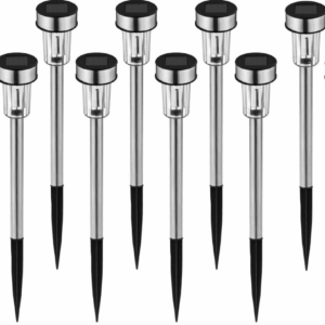 Set 10 Lampi Solare Pentru Gradina, tip tarus, IP 44, 32 cm