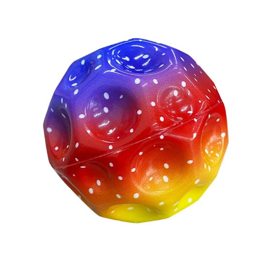 1 + 1 GRATIS - Minge Saltareata, Super Space Ball, multicolor, 9 cm - imagine 2