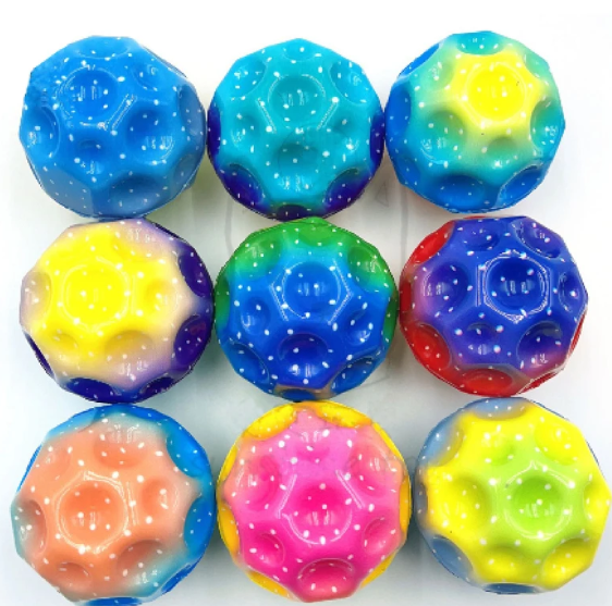 1 + 1 GRATIS - Minge Saltareata, Super Space Ball, multicolor, 9 cm - imagine 4