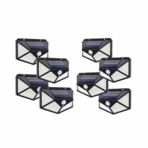 Set 8 Lampi solare 100 LED, cu senzor de miscare Smartmall