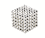 Puzzle neocube , 216 bile magnetice , argintiu , suport inclus Smartmall