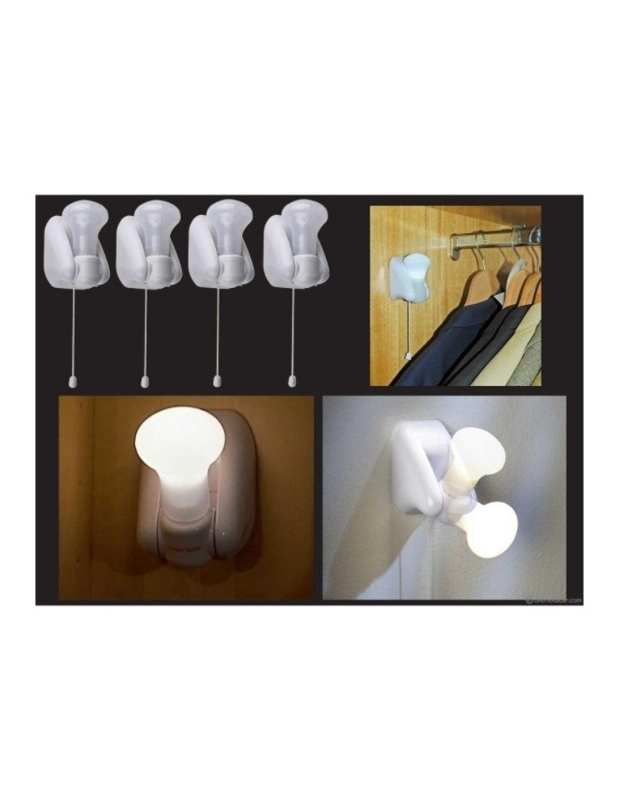 Set 4 Becuri cu LED-uri Economice, Fara Cablu, Handy Bulb - imagine 5