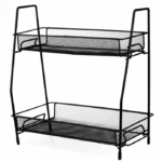 Organizator multifuncțional 2 etaje,negru,31x17x32cm