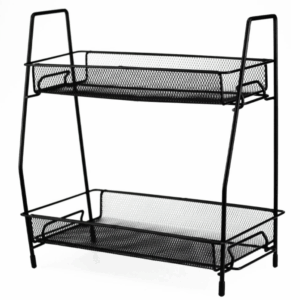 Organizator multifuncțional 2 etaje,negru,31x17x32cm