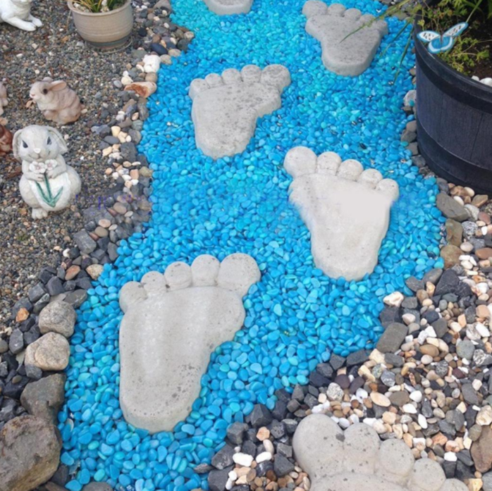 Pietre decorative Glowrock, multicolore, fosforescente, pentru gradina - imagine 6