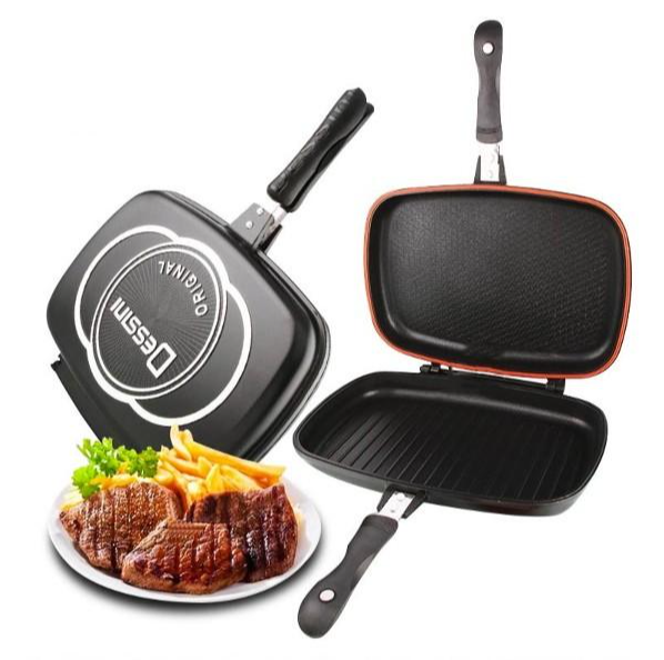 Tigaie dubleta grill, antiaderenta, 30 cm - imagine 2
