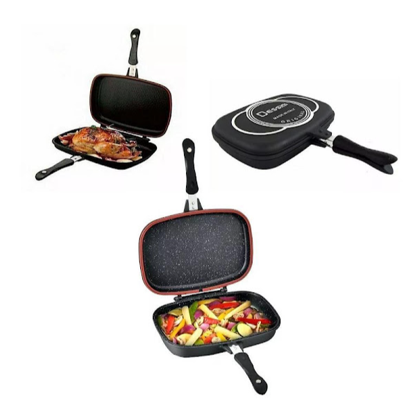 Tigaie dubleta grill, antiaderenta, 30 cm - imagine 8