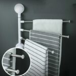 Suport cu ventuze 4 prosoape, pentru perete.