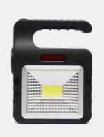 Lampa solara portabila, LED, 18 x 14 x 6 cm, Negru