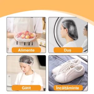 Huse de Protecție Alimentară de Unică Folosință, Multiple Funcționalități – 200 buc