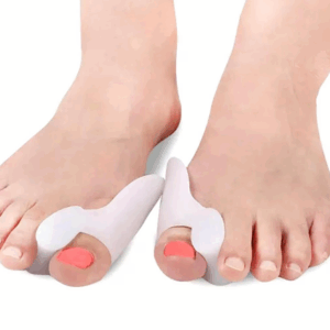 Set 2 x Corector monturi si separator degete de la picior, din silicon moale, pentru corectarea pozitiei degetului mare