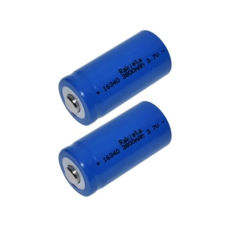 Set 4 Acumulatori 16340 Li-ion 3.7V, 3800mAh, Reîncărcabili, Albastru - imagine 3