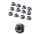 Set de 12 picioruse, anti-zgomot si antiderapante, suporti amortizare vibratii masina de spalat, amortizoare uscator de rufe, frigider, mobilier