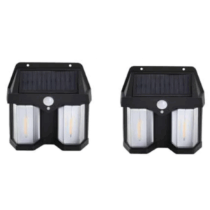 1 + 1 PROMO - Lampa solara bec de perete LED cu senzor de miscare