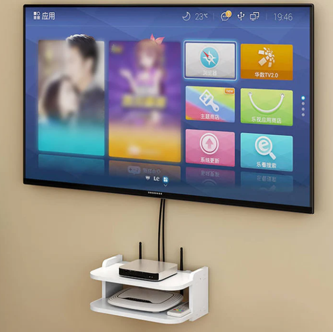 Raft de perete organizator pentru router - imagine 4