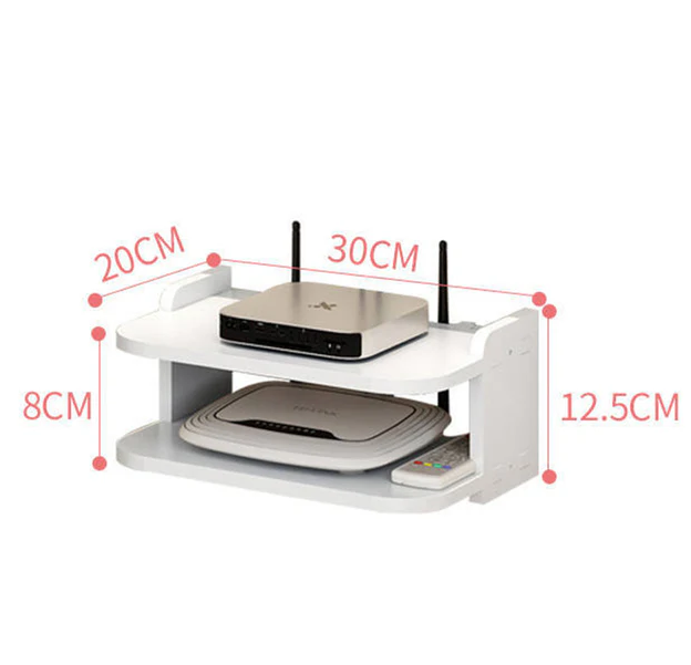Raft de perete organizator pentru router - imagine 3
