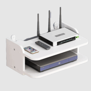 Raft de perete organizator pentru router