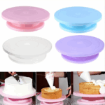 Suport Rotativ pentru Tort pentru Ornare, cu Picior Detasabil si Stabil, 28 x 6,5 cm