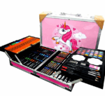 Set de pictura si desen pentru copii, 145 de piese, cutie din metal