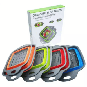 Stercuratoare silicon  pliabila patrata, pentru spalat fructe, legume