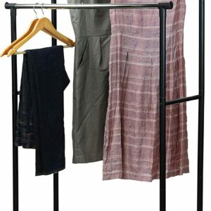 Suport pentru umerase si haine, cu roti si inaltime reglabila