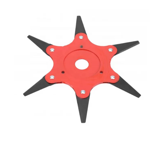 Disc cu 6 cutite pliabile pentru motocoasa, 255x25.4 mm - imagine 8