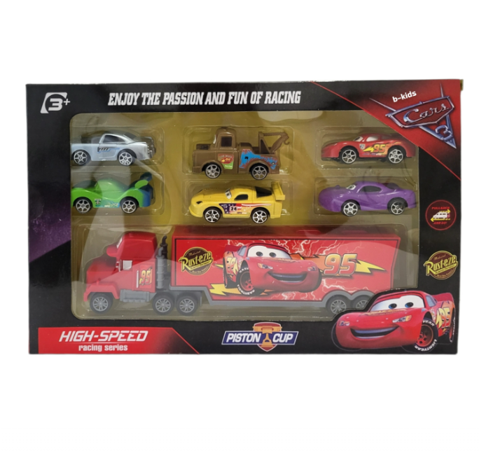 Set tir Cars + 4 masinute - imagine 4