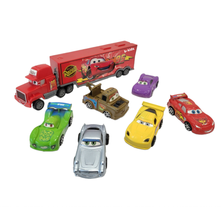 Set tir Cars + 4 masinute - imagine 2