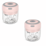 1 + 1 PROMO - Mini blender electric, tocator pentru usturoi, legume