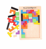 Puzzle din lemn, Russian Block, Multicolor