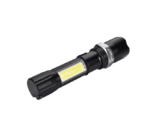 Lanterna MRG M-256, SWAT LED 3W CREE Q5 cu Lampa COB Metalica Reincarcabila cu Acumulator Zoom si Flash Smartmall