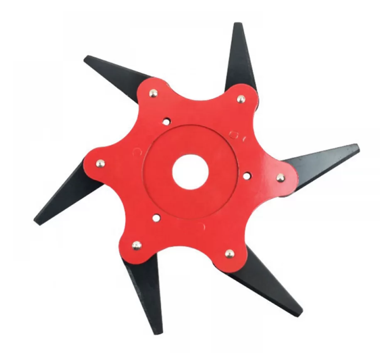 Disc cu 6 cutite pliabile pentru motocoasa, 255x25.4 mm - imagine 6