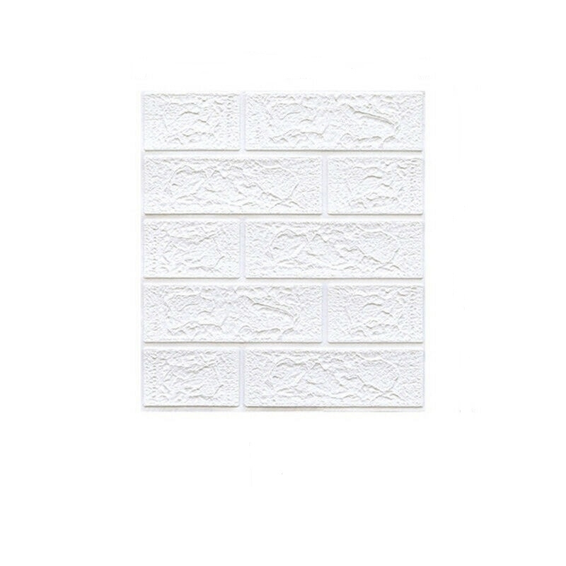 Tapet 3d autocolant alb, rezistent la apa, 70cm x 77cm x 6 mm Smartmall®️ - imagine 5