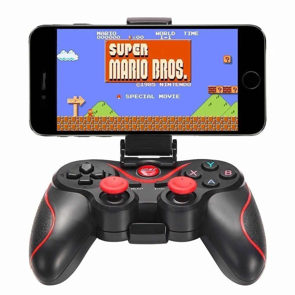 Wireless Controller, Conexiune Bluetooth, Cu Suport Reglabil Pentru Tableta Sau Telefon, Compatibilitate Multipla Smartmall - imagine 2
